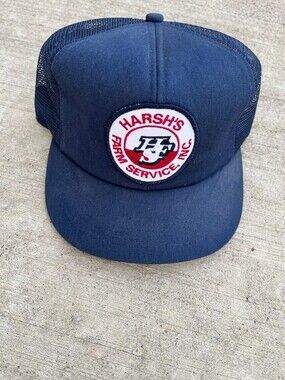 Harsh's Farm Service Snap back Trucker hat mesh